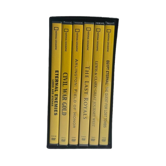National Geographic Box Set of 6 Documentary DVDs Royals War Egypt Lions - Picture 2 of 3